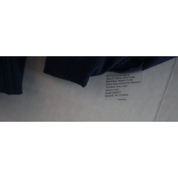 Calme x Johnny Was O16122-4 Women's Sz M Blue Scoop Neck Cotton Tank Top - Picture 4 of 6